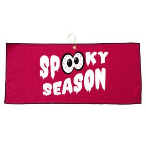 Spooky Season Crazy Eyes Halloween Large Microfiber Waffle Golf Towel