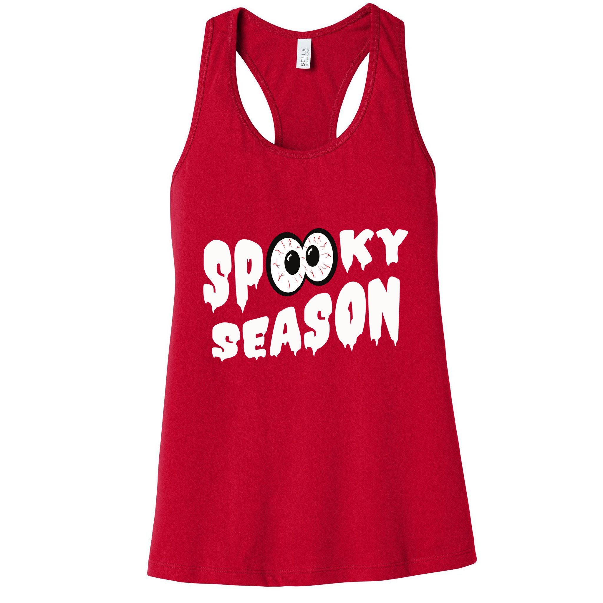 Spooky Season Crazy Eyes Halloween Womens Tank Top