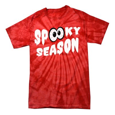 Spooky Season Crazy Eyes Halloween Tie-Dye T-Shirt