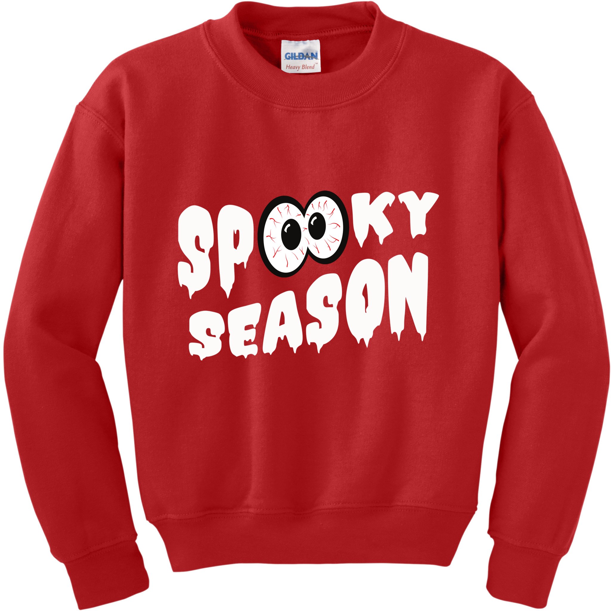 Spooky Season Crazy Eyes Halloween Kids Sweatshirt