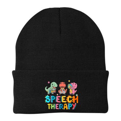 Speech Squad Cute Dinosaur Speech Therapy Speech Pathologist Knit Cap Winter Beanie