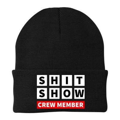 Shit Show Crew Member Funny Sarcastic Adult Saying Novelty Beanie