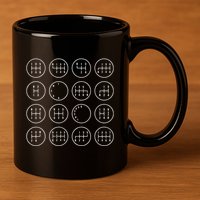 Stick Shift Car Lover Manuals Transmission Gearbox 11oz C Handle Ceramic Mug