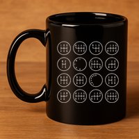Stick Shift Car Lover Manuals Transmission Gearbox 11oz C Handle Ceramic Mug