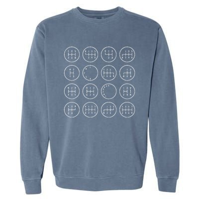 Stick Shift Car Lover Manuals Transmission Gearbox Garment-Dyed Sweatshirt