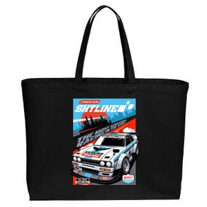 Skyline Super Car Racing Cotton Canvas Jumbo Tote