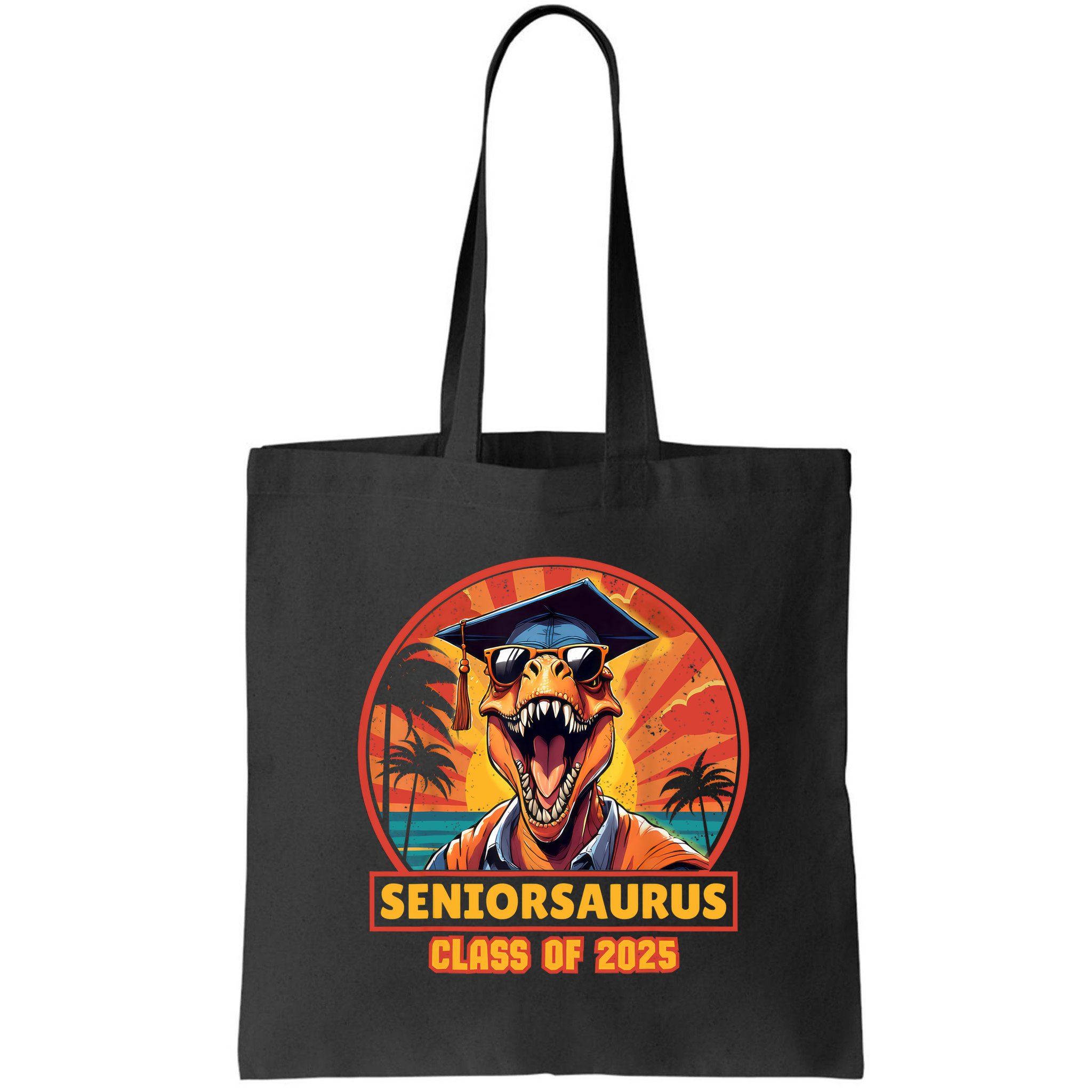 Seniorsaurus Senior Class Of 2025 Funny Dinosaur Graduation  Bag