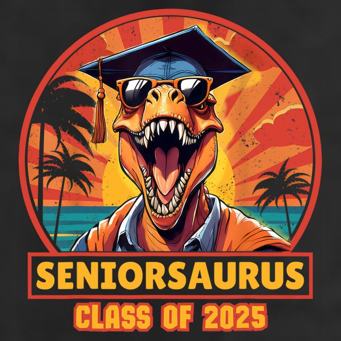 Seniorsaurus Senior Class Of 2025 Funny Dinosaur Graduation  Hat