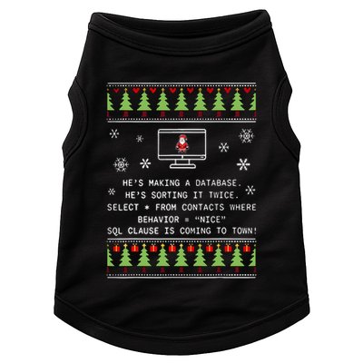 SQL Santa Claus Database Clause Developer Code DB Programmer  Doggie Tank