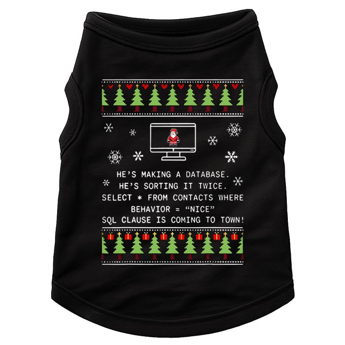 SQL Santa Claus Database Clause Developer Code DB Programmer  Doggie Tank