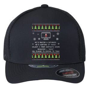 SQL Santa Claus Database Clause Developer Code DB Programmer  Flexfit Unipanel Trucker Cap