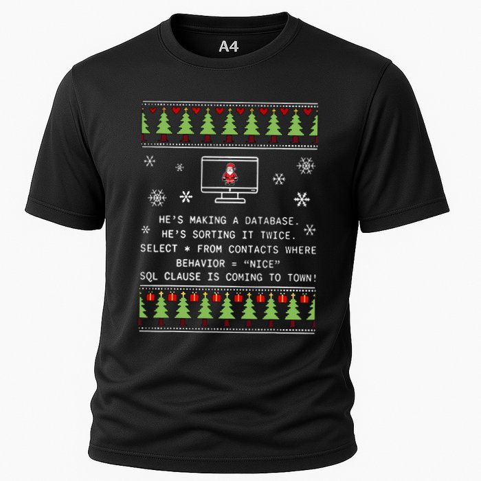 SQL Santa Claus Database Clause Developer Code DB Programmer  Performance Shirt