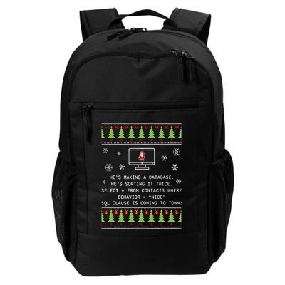 SQL Santa Claus Database Clause Developer Code DB Programmer  Backpack