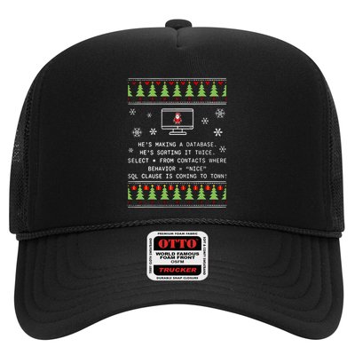 SQL Santa Claus Database Clause Developer Code DB Programmer  Trucker Hat