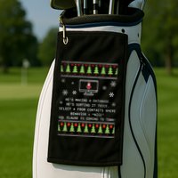 SQL Santa Claus Database Clause Developer Code DB Programmer  Golf Towel