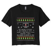 SQL Santa Claus Database Clause Developer Code DB Programmer  Crop Top