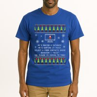 SQL Santa Claus Database Clause Developer Code DB Programmer  Tall T-Shirt
