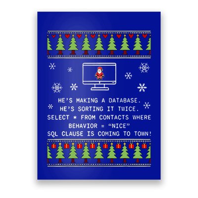 SQL Santa Claus Database Clause Developer Code DB Programmer  Poster