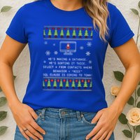 SQL Santa Claus Database Clause Developer Code DB Programmer  Womens T-Shirt