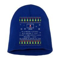 SQL Santa Claus Database Clause Developer Code DB Programmer  Short Acrylic Beanie