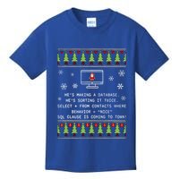 SQL Santa Claus Database Clause Developer Code DB Programmer  Kids T-Shirt