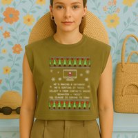 SQL Santa Claus Database Clause Developer Code DB Programmer  Garment-Dyed Women's Muscle Tee