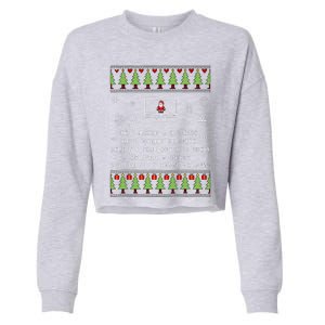 SQL Santa Claus Database Clause Developer Code DB Programmer  Cropped Pullover Crew