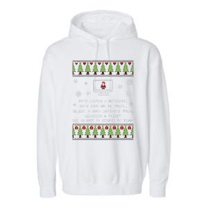 SQL Santa Claus Database Clause Developer Code DB Programmer  Garment-Dyed Fleece Hoodie