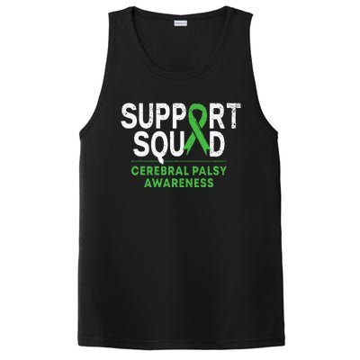 Support Squad Cerebral Palsy Awareness Month Cp Green Ribbon PosiCharge Competitor Tank