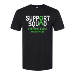 Support Squad Cerebral Palsy Awareness Month Cp Green Ribbon Softstyle CVC T-Shirt