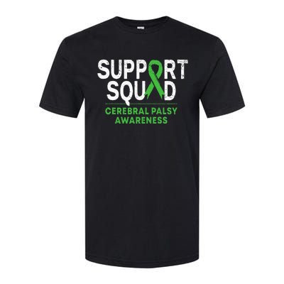 Support Squad Cerebral Palsy Awareness Month Cp Green Ribbon Softstyle® CVC T-Shirt