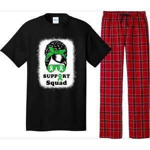 Support Squad Cerebral Palsy Awareness Afro Black Mom Meaningful Gift Pajama Set