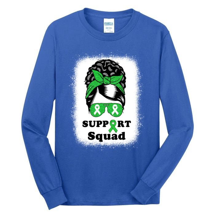 Support Squad Cerebral Palsy Awareness Afro Black Mom Meaningful Gift Tall Long Sleeve T-Shirt