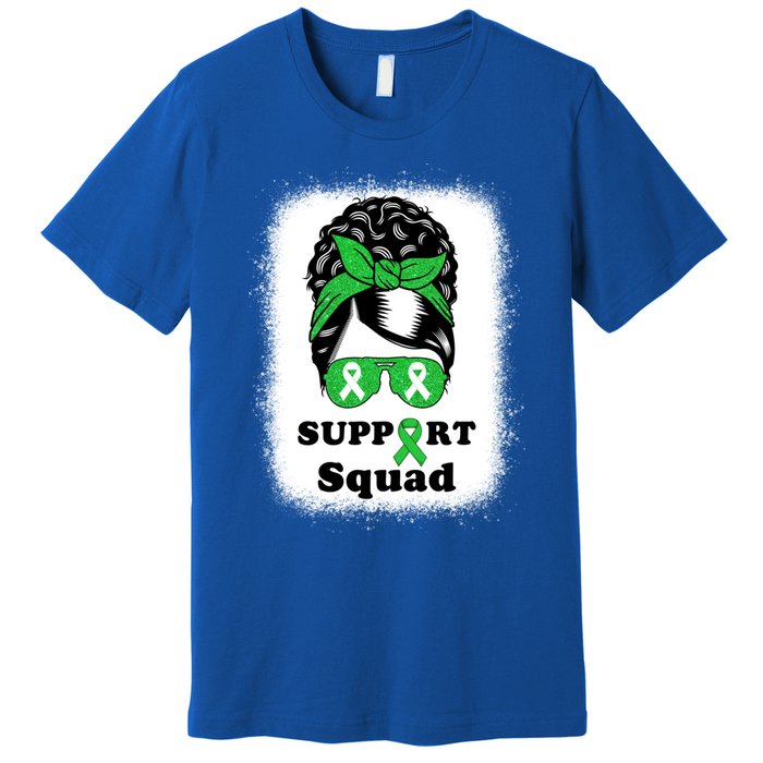 Support Squad Cerebral Palsy Awareness Afro Black Mom Meaningful Gift Premium T-Shirt