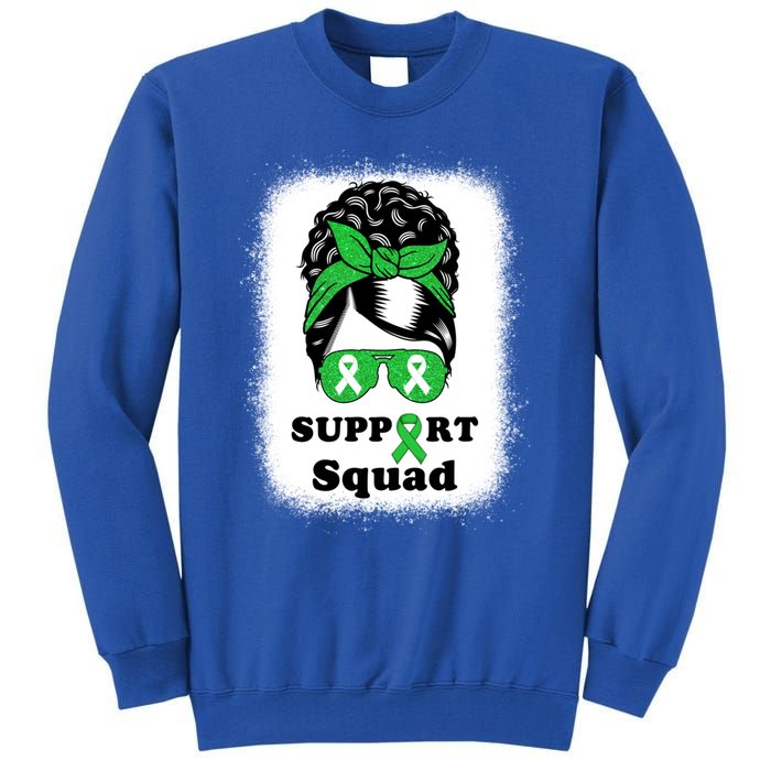 Support Squad Cerebral Palsy Awareness Afro Black Mom Meaningful Gift Tall Sweatshirt