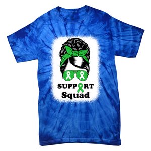 Support Squad Cerebral Palsy Awareness Afro Black Mom Meaningful Gift Tie-Dye T-Shirt