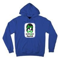 Support Squad Cerebral Palsy Awareness Afro Black Mom Meaningful Gift Tall Hoodie