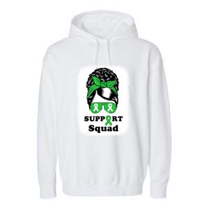 Support Squad Cerebral Palsy Awareness Afro Black Mom Meaningful Gift Garment-Dyed Fleece Hoodie