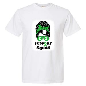 Support Squad Cerebral Palsy Awareness Afro Black Mom Meaningful Gift Garment-Dyed Heavyweight T-Shirt