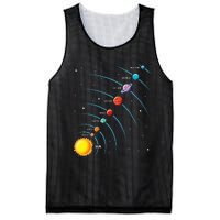 Solar System Colorful Space Planets Educational Mesh Reversible Basketball Jersey Tank