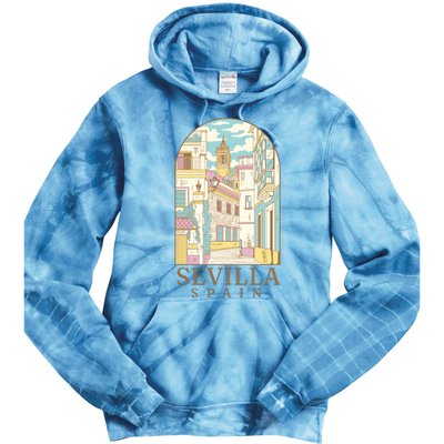 Sevilla Spain City Tie Dye Hoodie