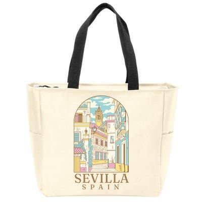 Sevilla Spain City Zip Tote Bag