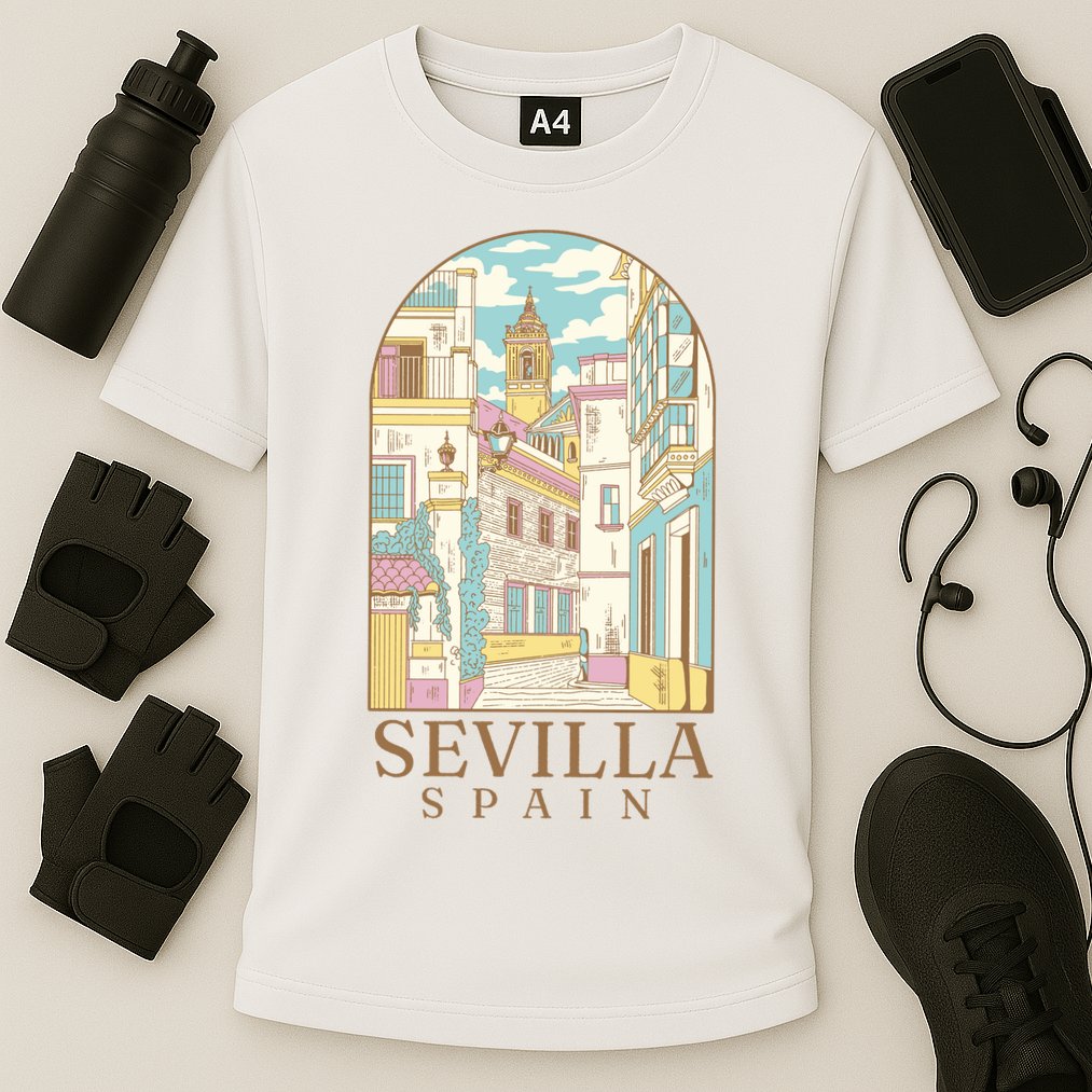 Sevilla Spain City Cooling Performance Crew T-Shirt