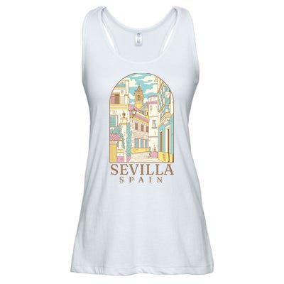 Sevilla Spain City Ladies Essential Flowy Tank