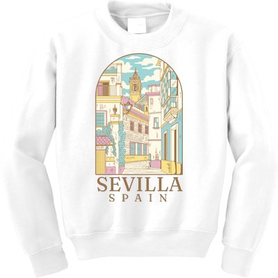 Sevilla Spain City Kids Sweatshirt