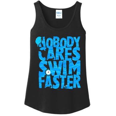 Swimming Sarcasm Coach Quote Swimmer Beach Lover Ladies Essential Tank