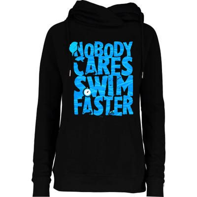 Swimming Sarcasm Coach Quote Swimmer Beach Lover Womens Funnel Neck Pullover Hood