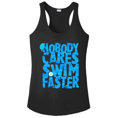 Swimming Sarcasm Coach Quote Swimmer Beach Lover Ladies PosiCharge Competitor Racerback Tank