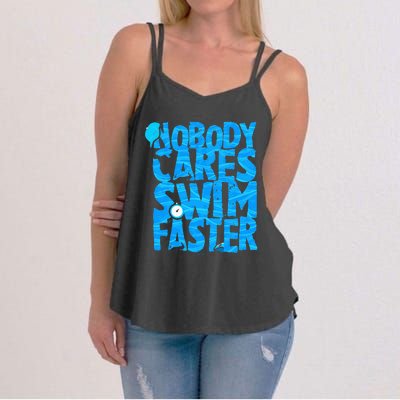 Swimming Sarcasm Coach Quote Swimmer Beach Lover Women's Strappy Tank