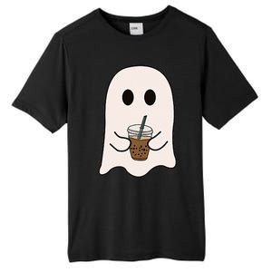 Spooky Season Cute Little Ghost Ice Coffee Halloween Costume Tall Fusion ChromaSoft Performance T-Shirt